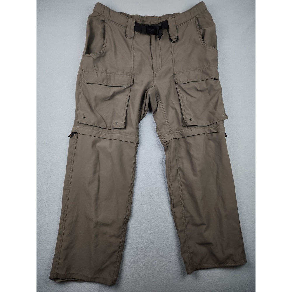 Boy Scouts Of America Pants Womens L Brown Uniform Switchbacks Cargo Zip Off